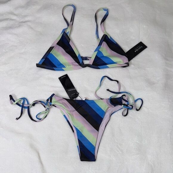 TAVIK JETT Swim Top & BEBE Mini Bottom ESALEN Size Small - Picture 1 of 8
